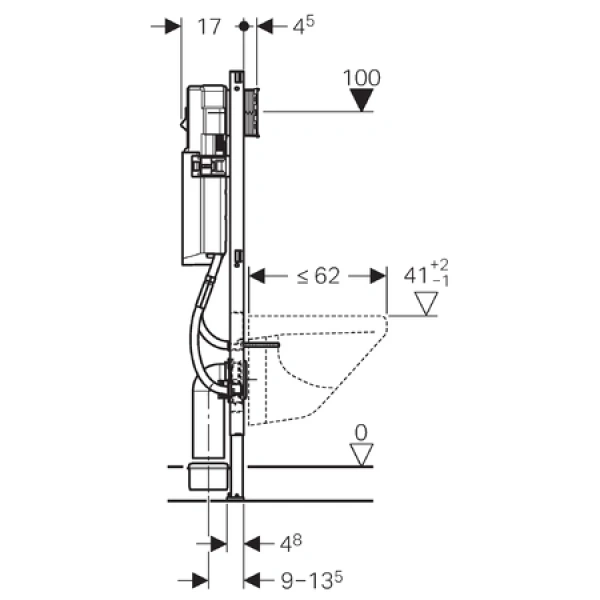 Инсталляция для унитаза Geberit Duofix Sigma 111.361.00.5