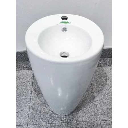 Раковина CeramaLux B133-1 37,5x36 см, напольная, белый
