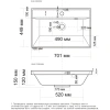 Раковина 70,1x44,9 см Grossman Classica 4627173210171