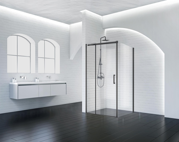 Душевой уголок BelBagno Acqua ACQUA-AH-1-120/90-C-NERO