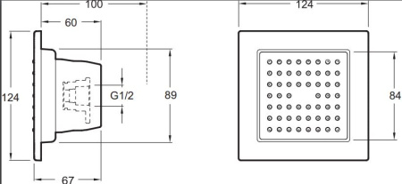 Душевая форсунка Jacob Delafon Watertile E8002-CP