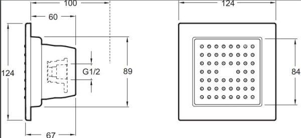 Душевая форсунка Jacob Delafon Watertile E8002-CP