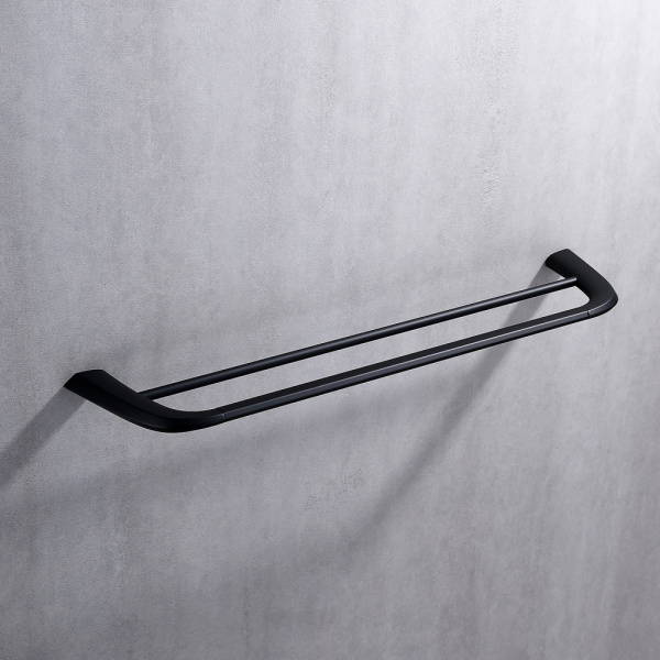 Полотенцедержатель двойной Abber Nord AA1553B черный матовый