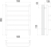 Евромикс П6 500х650 электро Полотенцесушитель TERMINUS