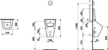 Писсуар Laufen Vila 8.4114.1.000.000.1