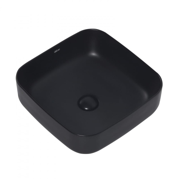 Раковина накладная Abber Rechteck 38 AC2211MB черная матовая
