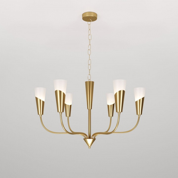 Подвесная люстра Eurosvet Rhyton 60167/6 латунь