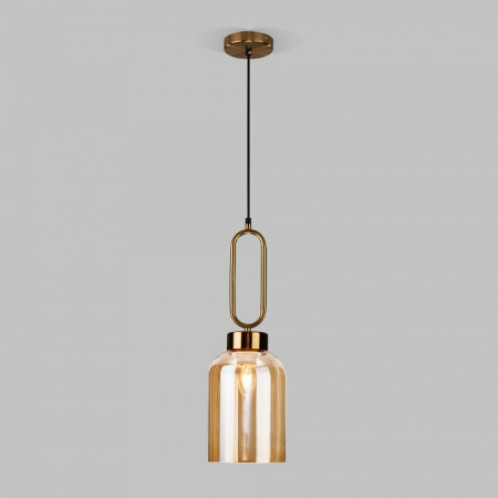 Подвесной светильник Eurosvet Flou 50229/1 янтарный