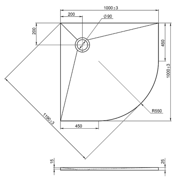 Душевой поддон Jacob Delafon Tolbiac 100x100 E6D330RU-WPM белый матовый