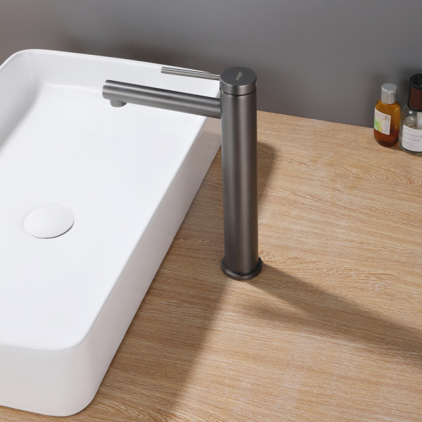 Смеситель для накладной раковины Abber Emotion AF8811NG никель