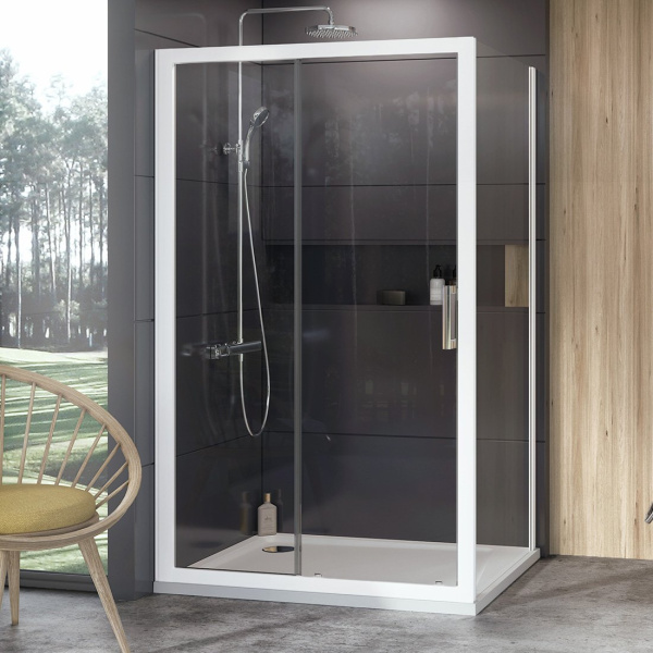 Душевая стенка Ravak 10° 10PS-90 9UV70100Z1 белый+Transparent