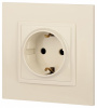 Розетка с заземлением и со шторкой, без рамки Эра Эра Elegance 14-2102-02
