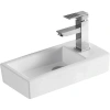 Раковина CeramaLux 9272L 36,5x18 см L, рукомойник, белый