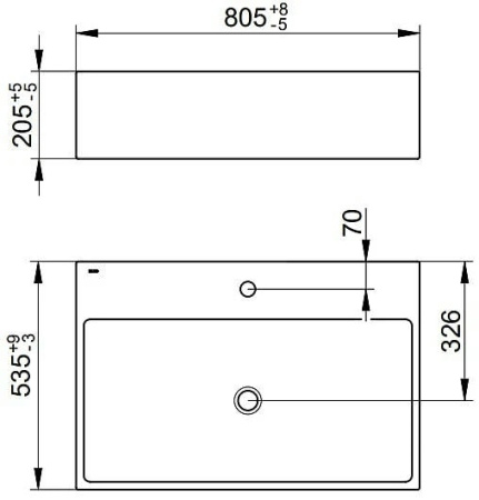 Раковина Keuco Edition 90 80 39062318001