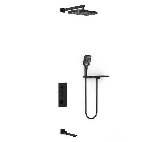 Душевой комплект Vincea VSFW-431T1RMB матовый черный