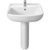 Раковина Santek Лонги 1WH501755 55,5x42 см, подвесная, белый
