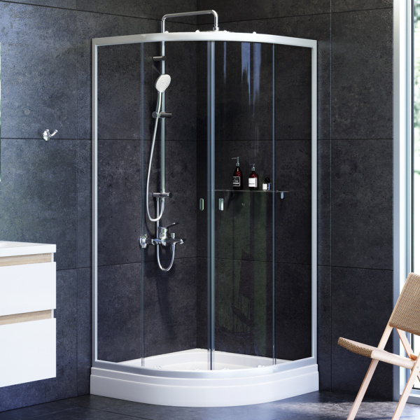 Душевой уголок AM.PM X-Joy W88G-205-090MT64 профиль матовый хром