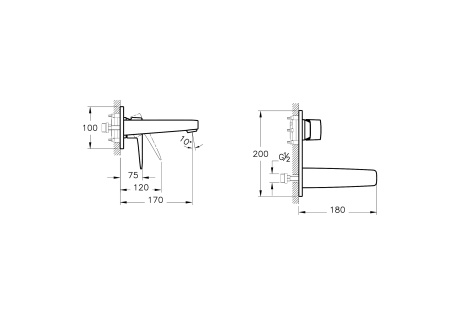 Смеситель для раковины Vitra Root Square A4273836EXP черный матовый