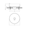 Раковина Gessi 316 40 см 54601#299 черный матовый