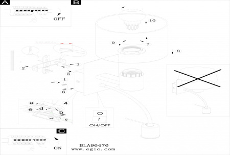 Бра с подсветкой Eglo Pasteri 96477