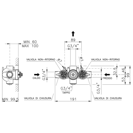 Внутренняя часть смесителя Nicolazzi 4913CR