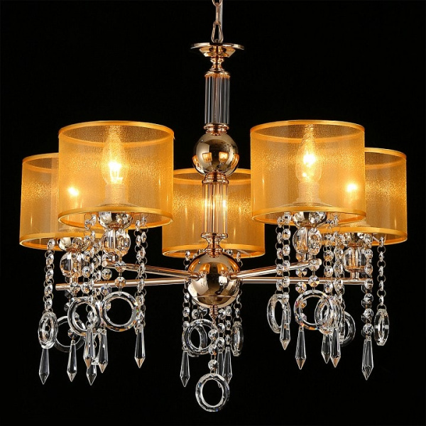 Подвесная люстра ILLUMICO IL6219-5P-27 GD