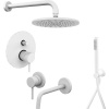 Комплект смесителей Paffoni Light KITLIG015BO006 белый матовый