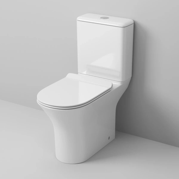 Унитаз-компакт Grossman GR-4443S безободковый, с сиденьем микролифт, белый