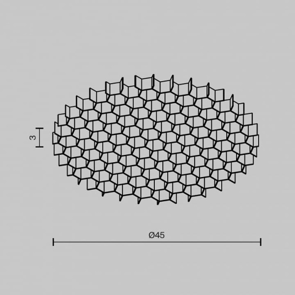 Сотовый фильтр Maytoni Technical Мастер HoneyComb-D45