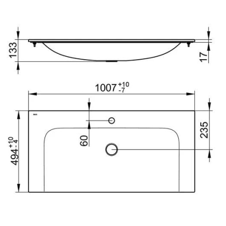 Раковина Keuco Plan 100 32970311001