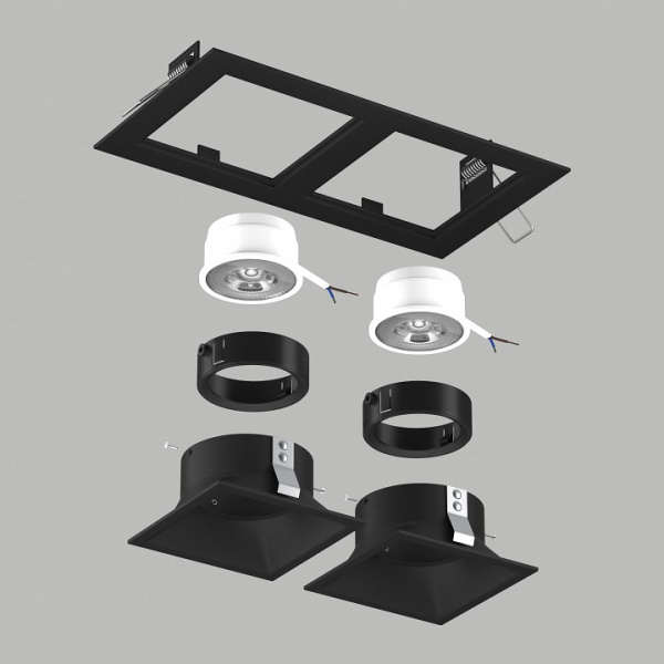 Встраиваемый светильник Lightstar Domino D5270707BMOD