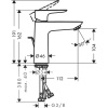 Смеситель для раковины hansgrohe Talis E 71710990 полированное золото