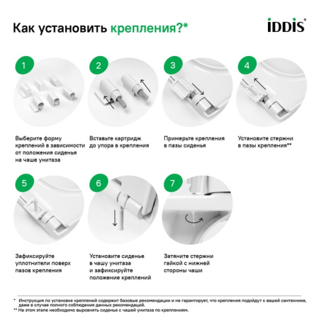 Комплект креплений сиденья Iddis 937CR300SK-P