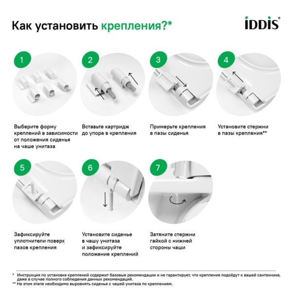 Комплект креплений сиденья Iddis 937CR300SK-P