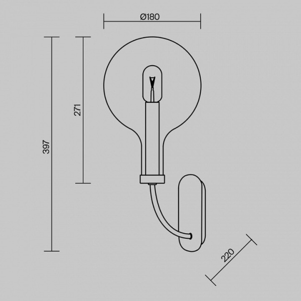 Бра Maytoni Status MOD333WL-01B