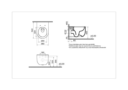 Подвесной унитаз Vitra Liquid 7321B403-0075