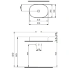 Раковина 55x38 см Berges Ego SL 181012