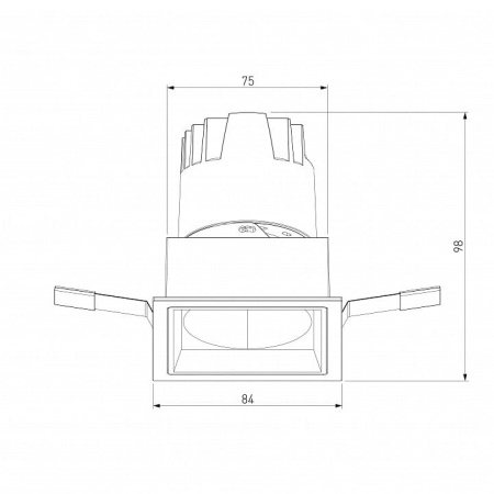 Встраиваемый светильник Elektrostandard Inline a064614