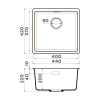 Кухонная мойка Omoikiri Kata 44-U 4997502 экспрессо