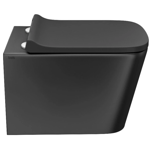 Унитаз подвесной IDDIS Bild BILR2BMi25 безободковый, черный матовый