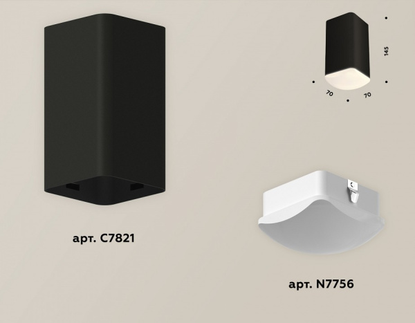 Накладной светильник Ambrella Light XS XS7821022