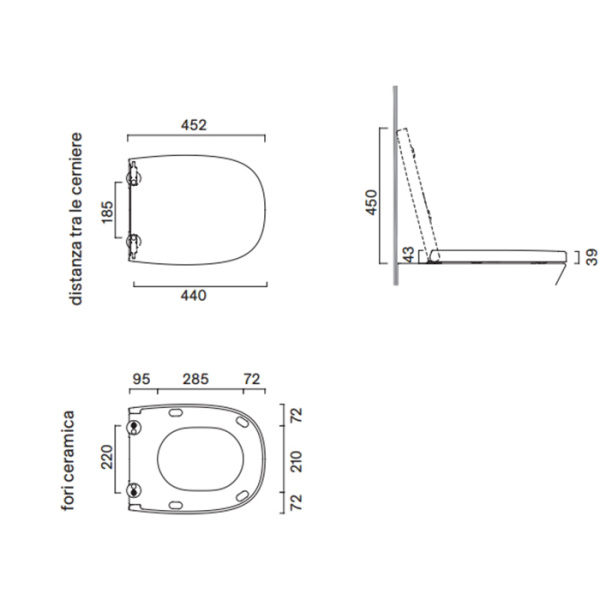 Крышка-сиденье для унитаза Catalano Alvea 0651100001
