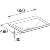Раковина 65 см KEUCO Royal Reflex 34051316501