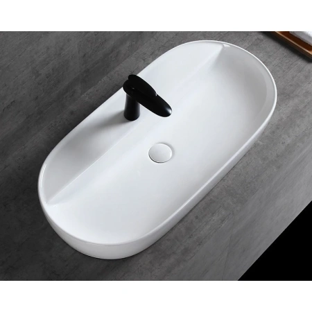 Раковина-чаша CeramaLux D1347 81,5x41 см, накладная, белый