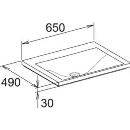 Раковина 65 см KEUCO Royal Reflex 34051316501