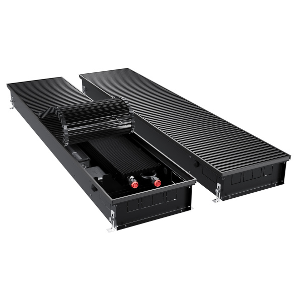 Конвектор внутрипольный Royal Thermo ATRIUM TURBO-110/300/1100-DG-U-BL