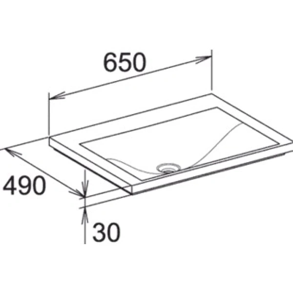 Раковина 65 см KEUCO Royal Reflex 34051316501