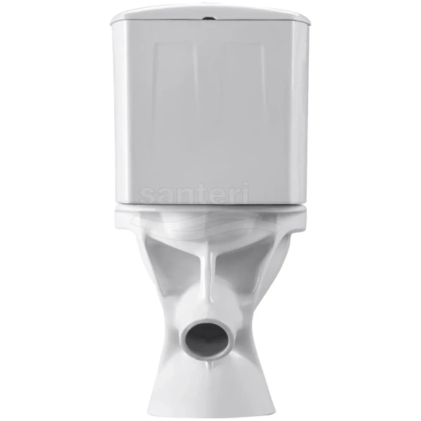 Унитаз-компакт Santeri West 1.P201.8.S00.00B.F (4607143310841) косой выпуск, с сиденьем, белый