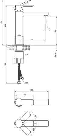 Смеситель для раковины Ravak Solar SL 014.00CR X070483