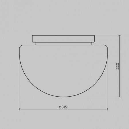 Накладной светильник Maytoni Glassy MOD270CL-01G
